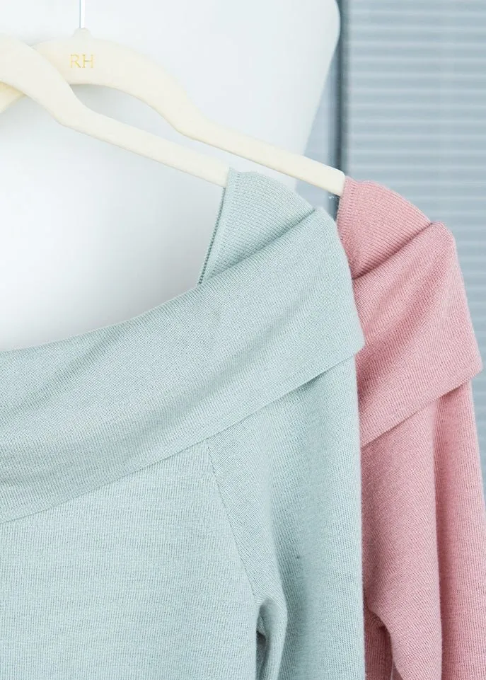 ASYMMETRIC OFF-SHOULDER SWEATER
