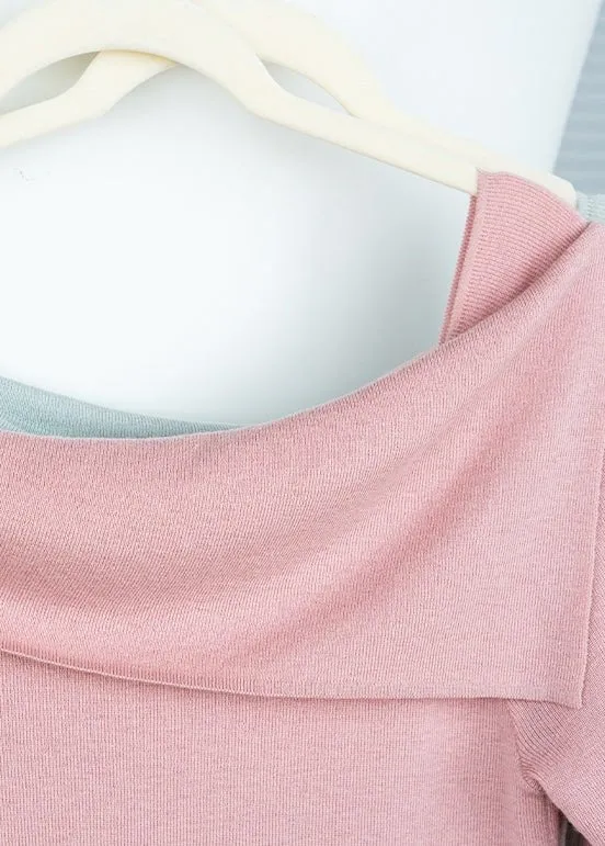 ASYMMETRIC OFF-SHOULDER SWEATER