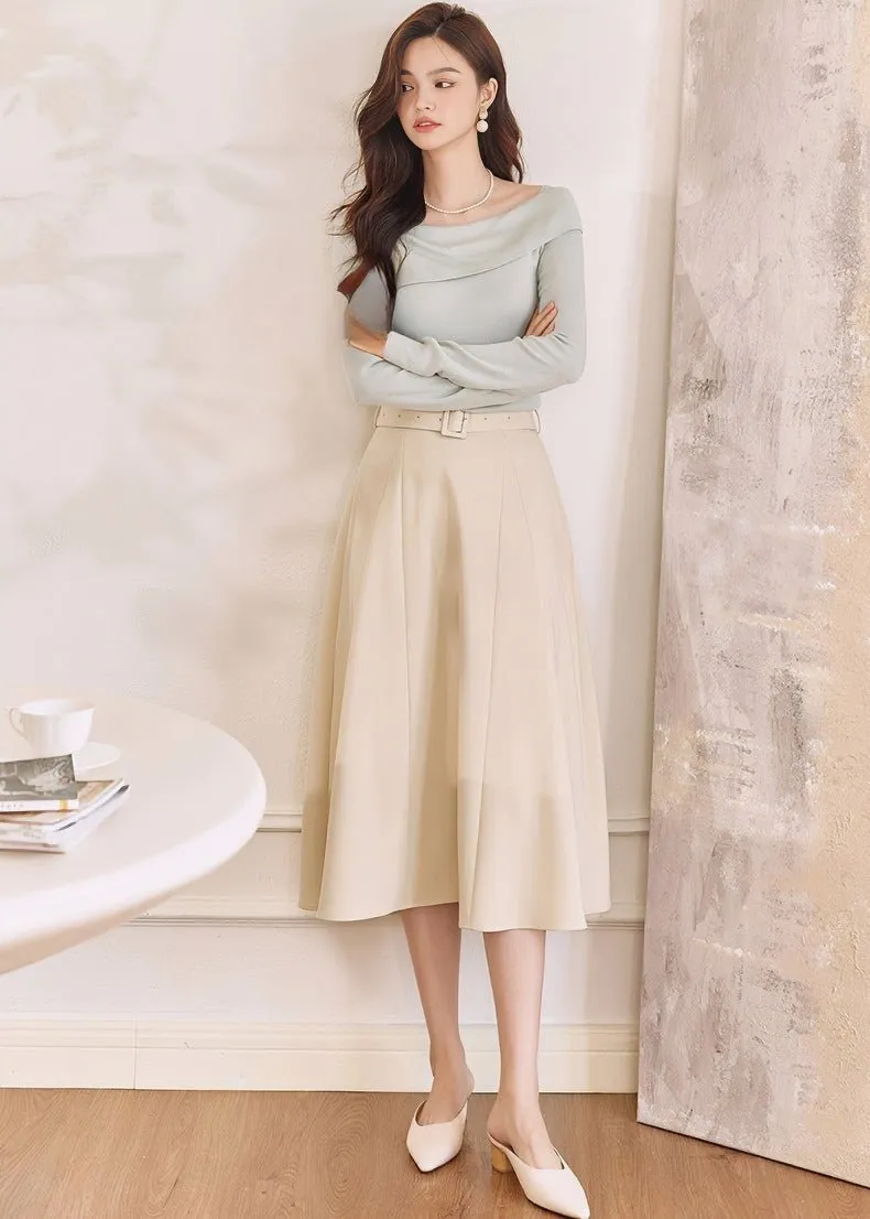 ASYMMETRIC OFF-SHOULDER SWEATER