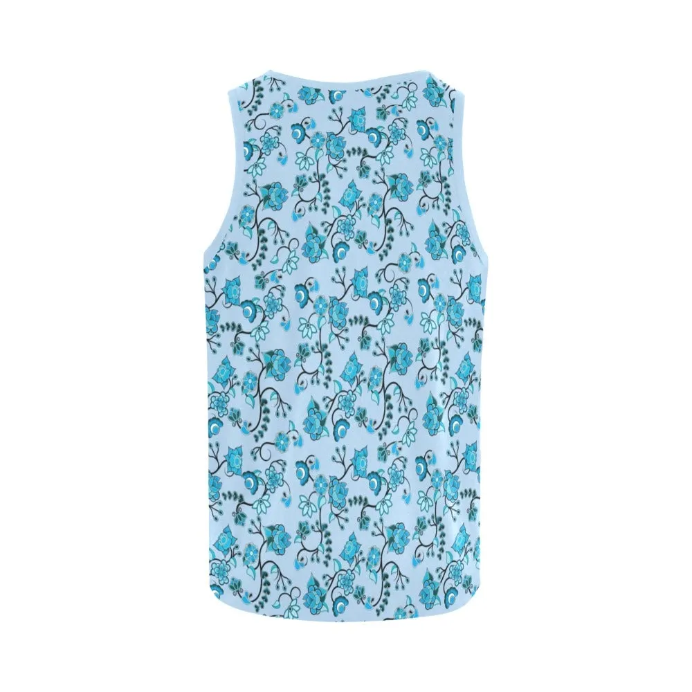 Blue Floral Amour Tank Top for Women