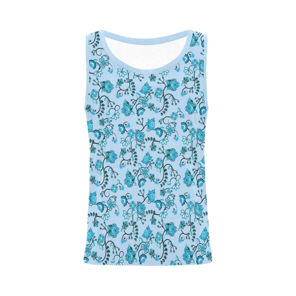 Blue Floral Amour Tank Top for Women