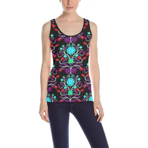 Floral Beadwork Four Clans Winter Tank Top for Women