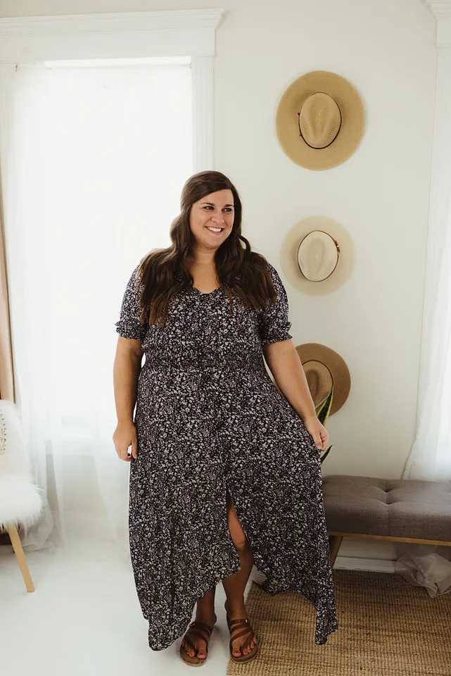 Floral Ruched Maxi