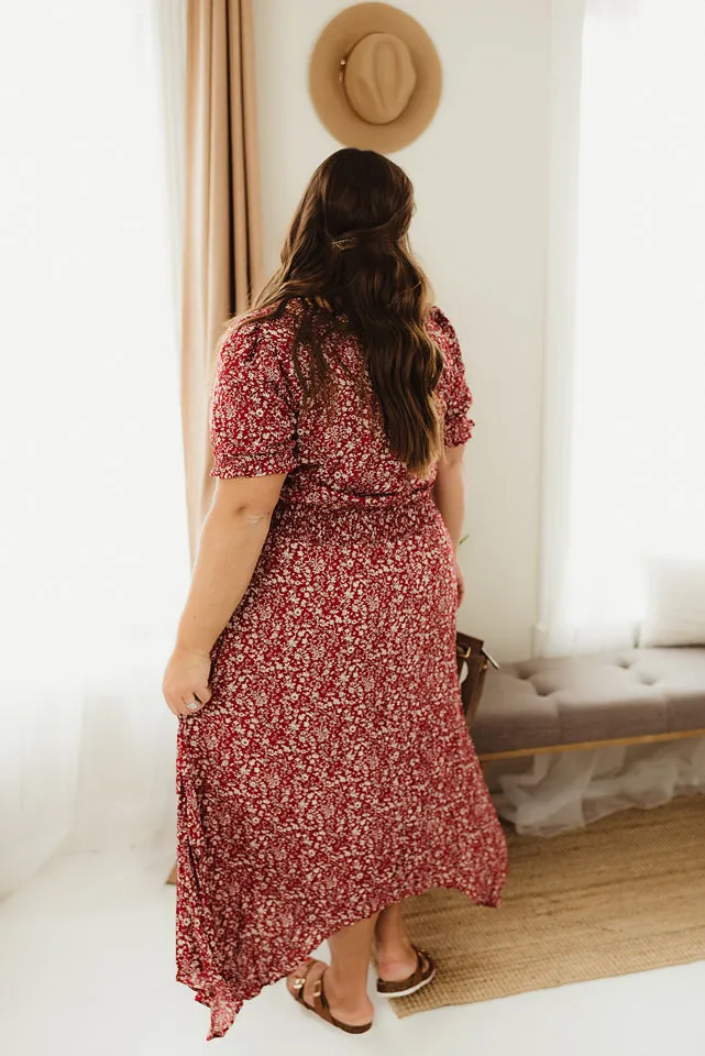 Floral Ruched Maxi
