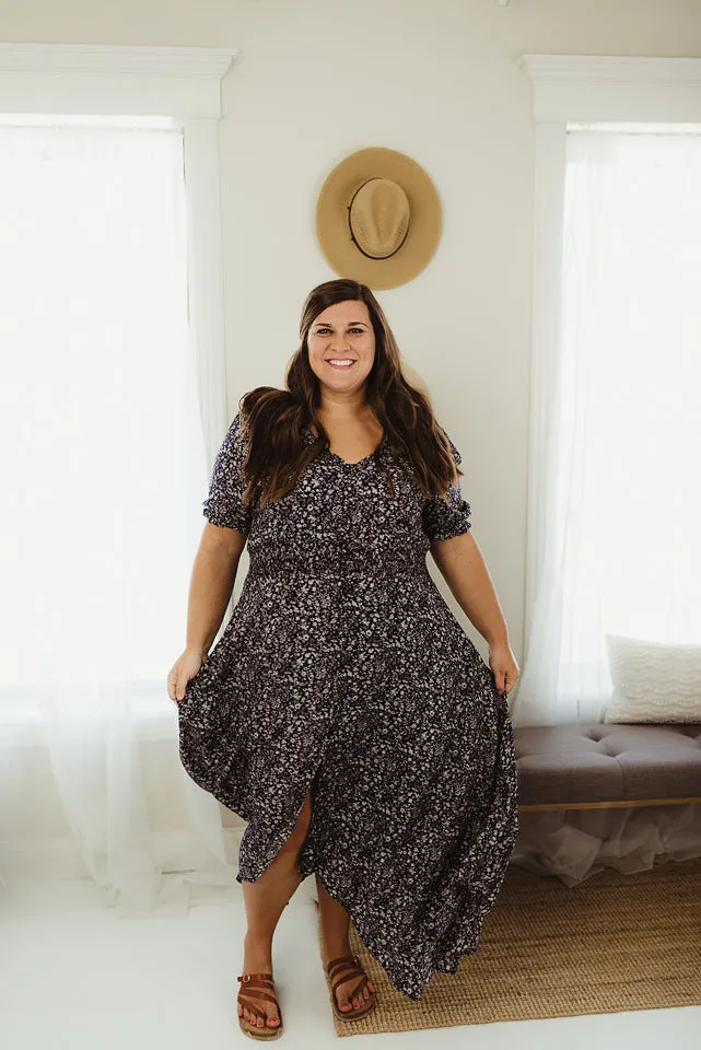 Floral Ruched Maxi