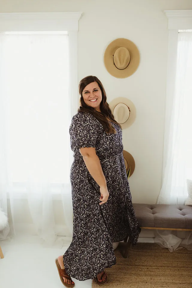 Floral Ruched Maxi