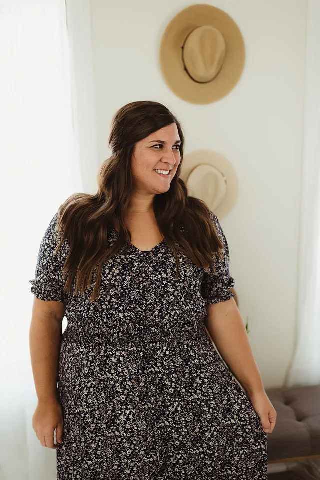 Floral Ruched Maxi