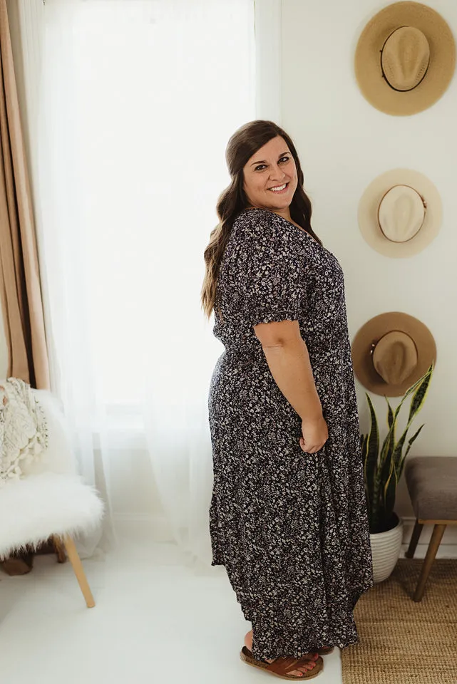 Floral Ruched Maxi