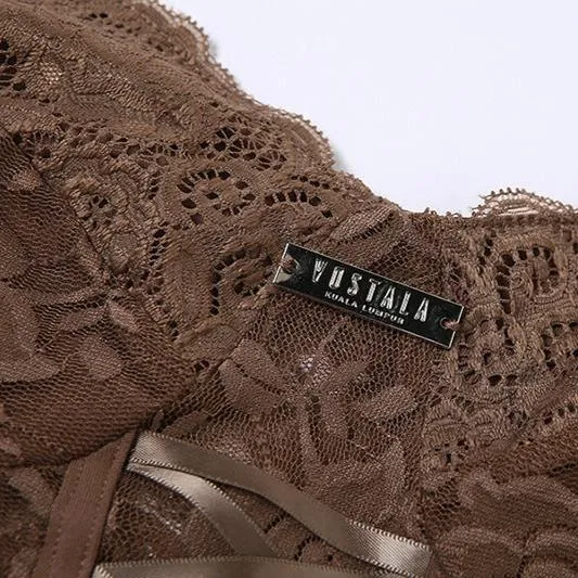 Lace Self-Tie Corset Cami