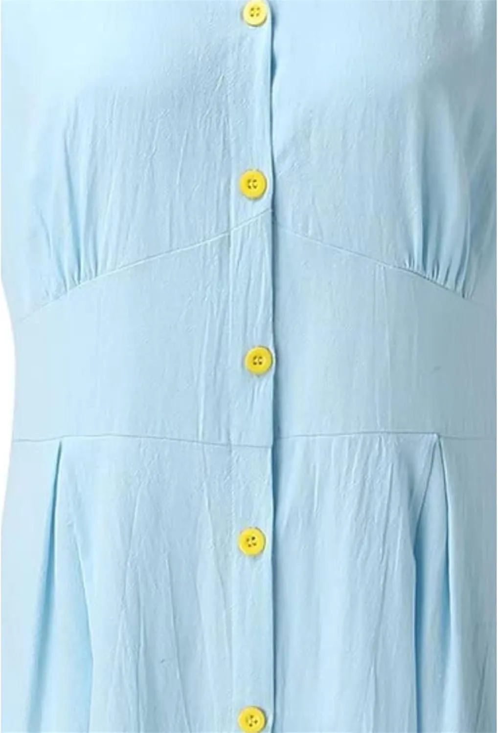 Linen Dresses for Women Button Down Dress Casual Summer Maxi Dresses V Neck A-Line Long Work Dress Business Sundress
