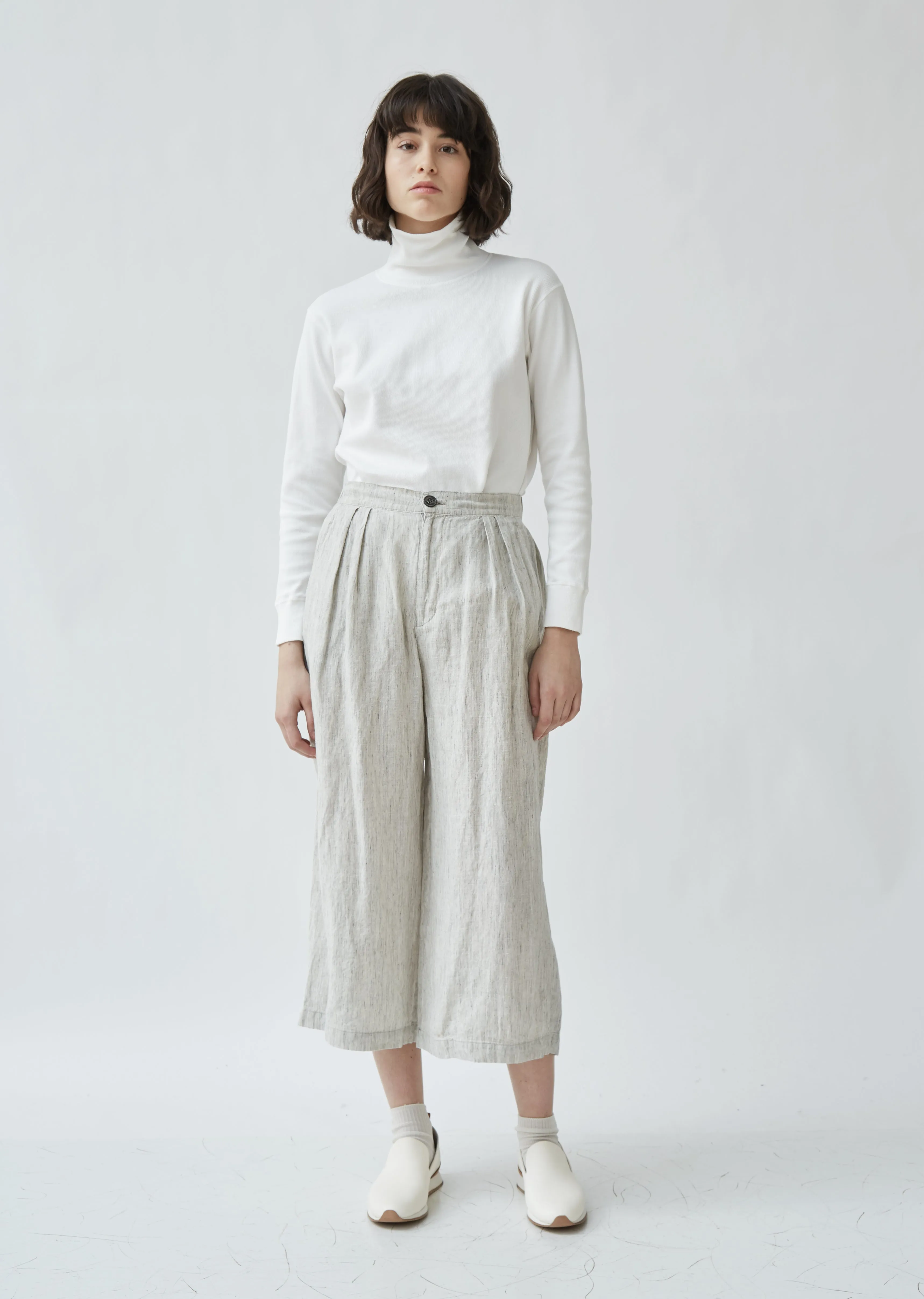 Stylish Linen Elephant Print Pants