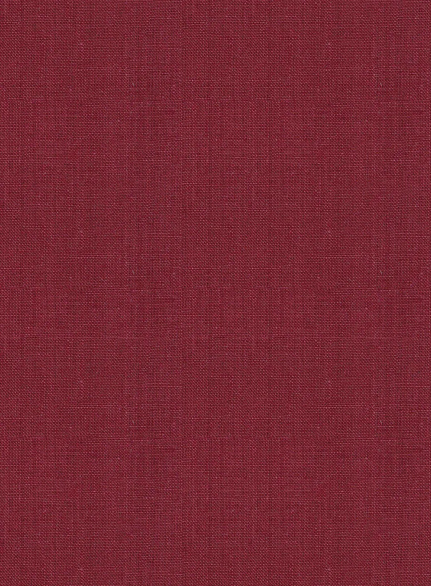 Moscow Maroon Linen Pants