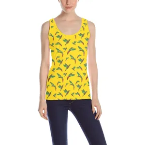 Red Swift Yellow Tank Top for Women