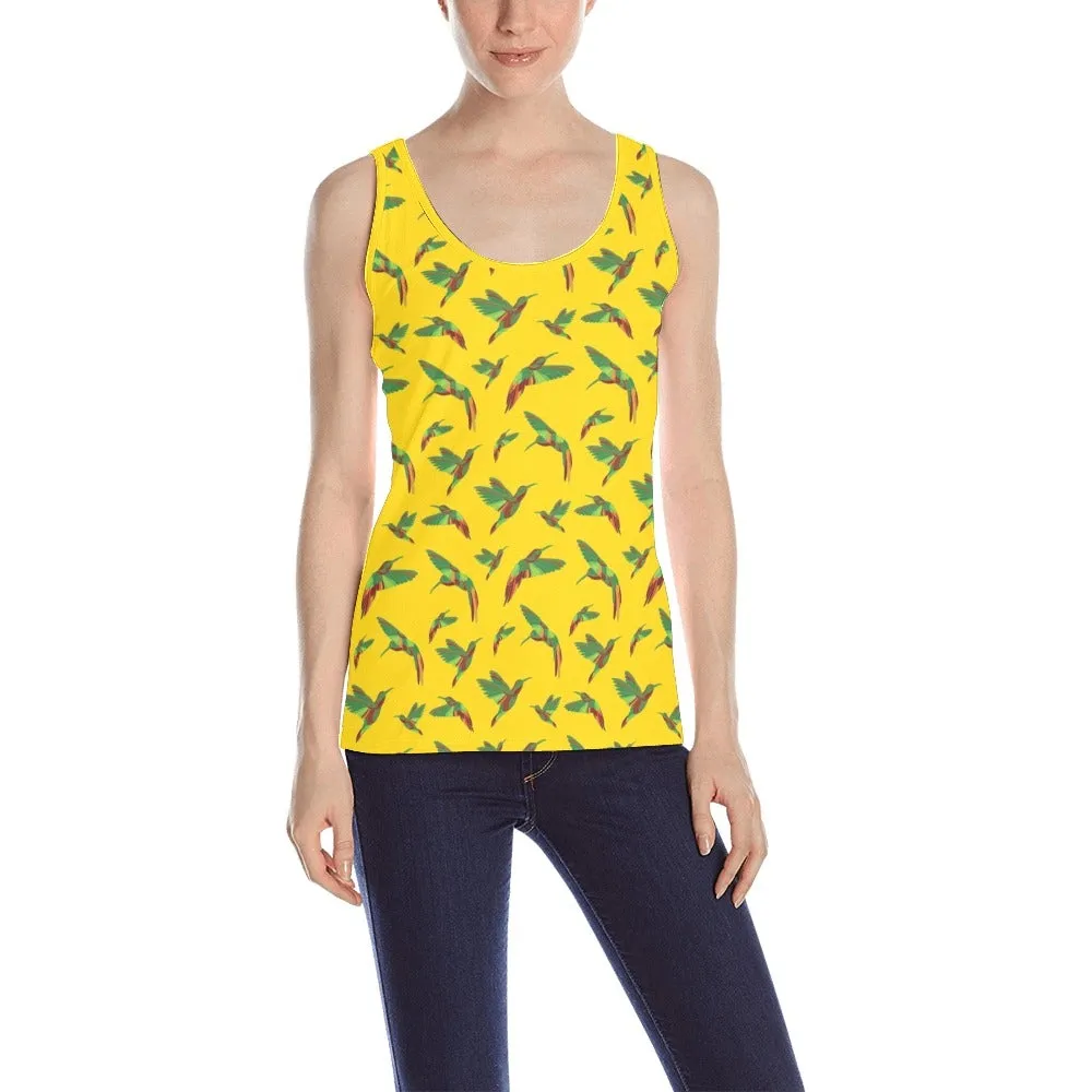 Red Swift Yellow Tank Top for Women