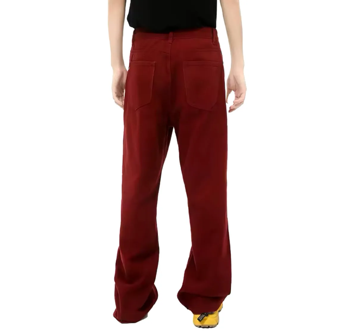 Red Wide Leg Jeans