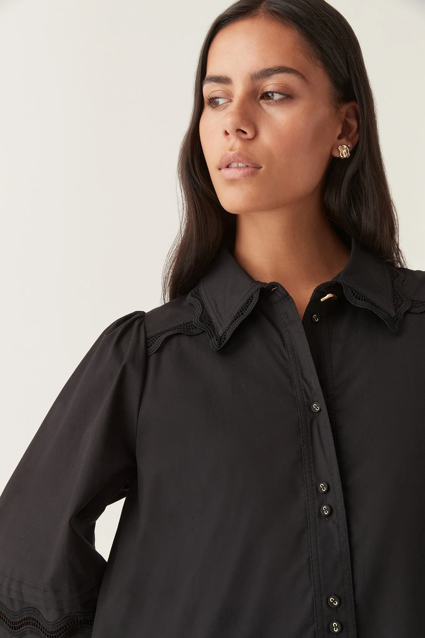 Reva Wave Trim Mini Dress