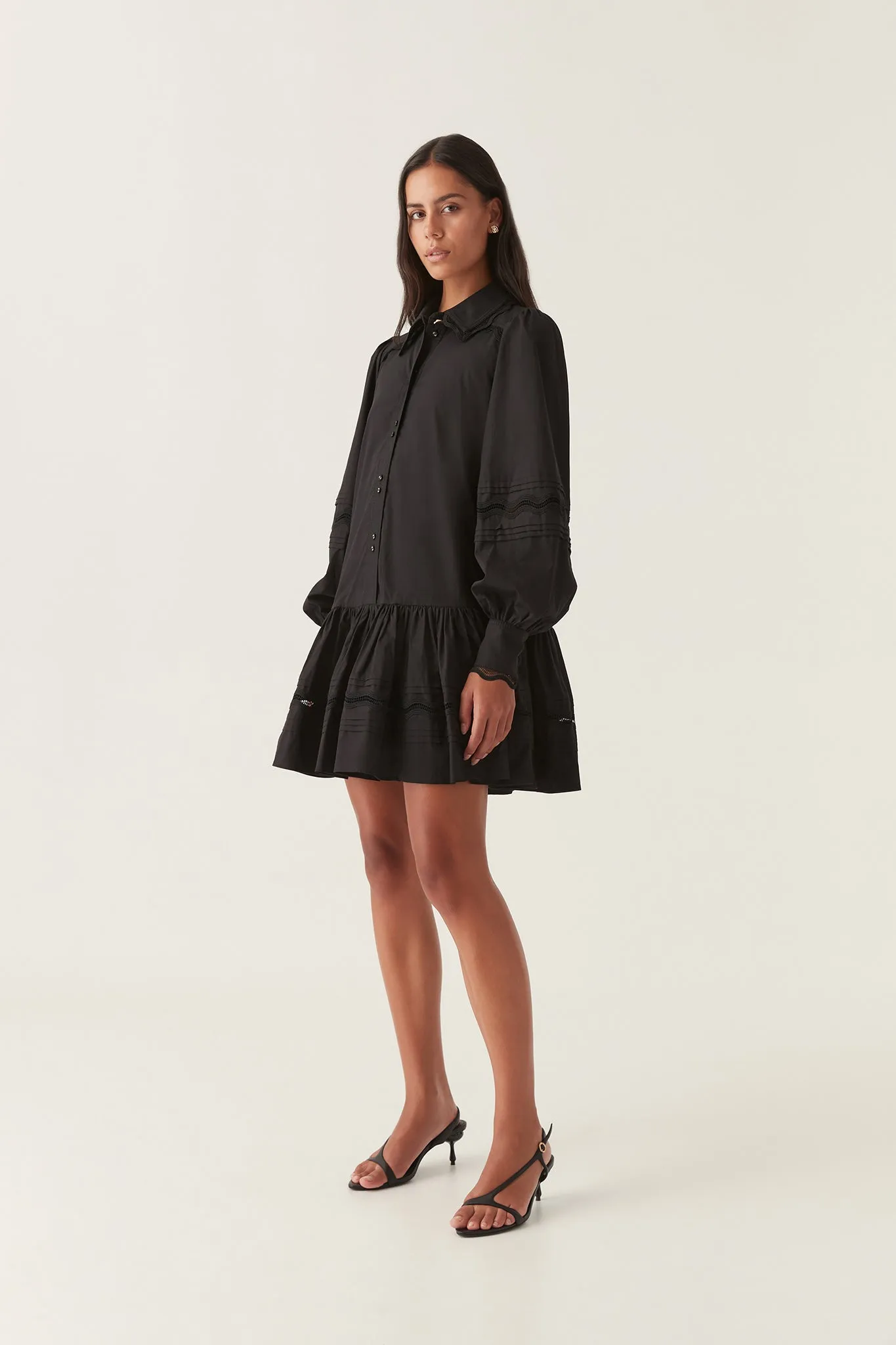 Reva Wave Trim Mini Dress