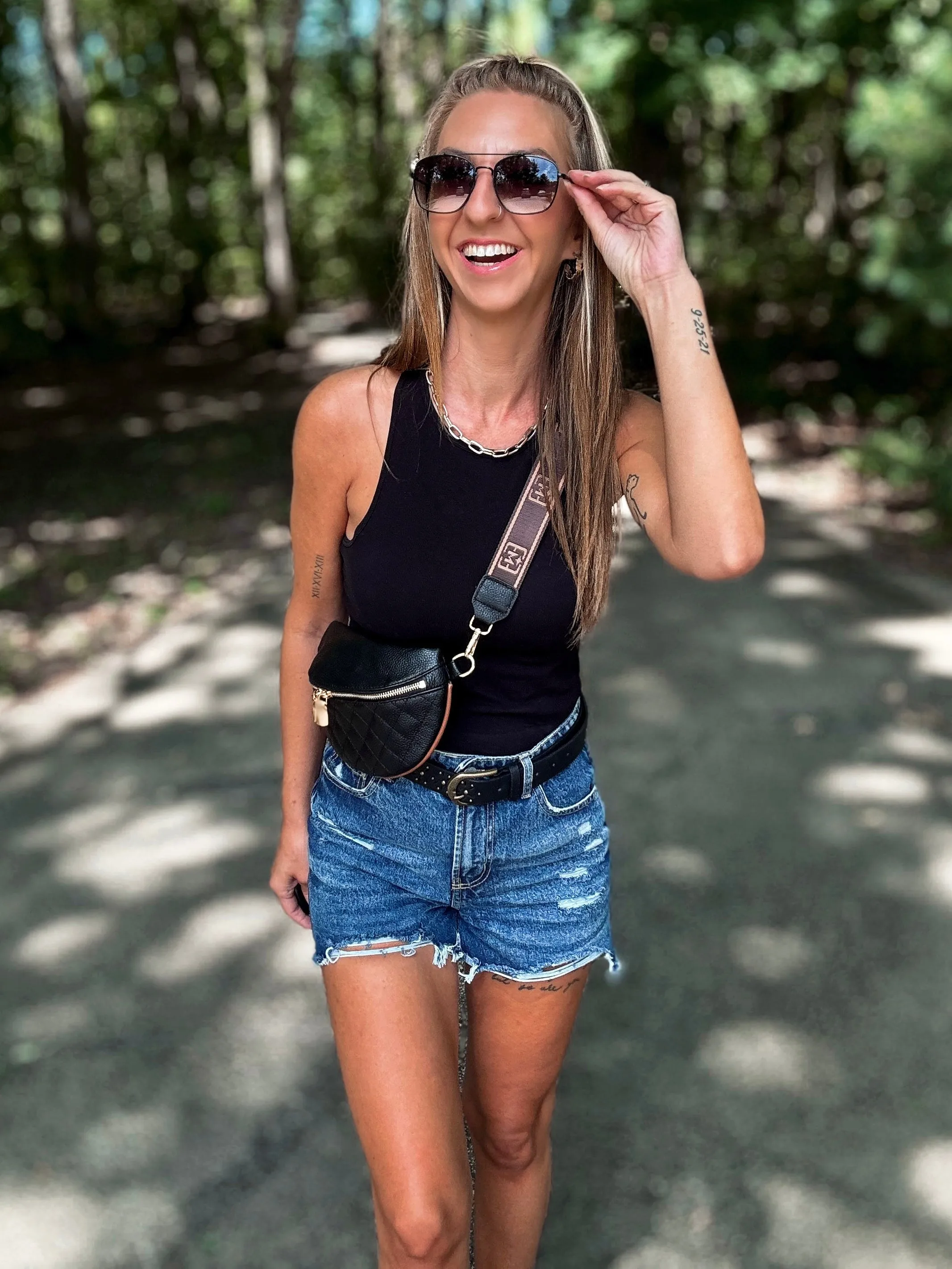 Sara’s Favorite High-Rise Full Coverage Denim Shorts