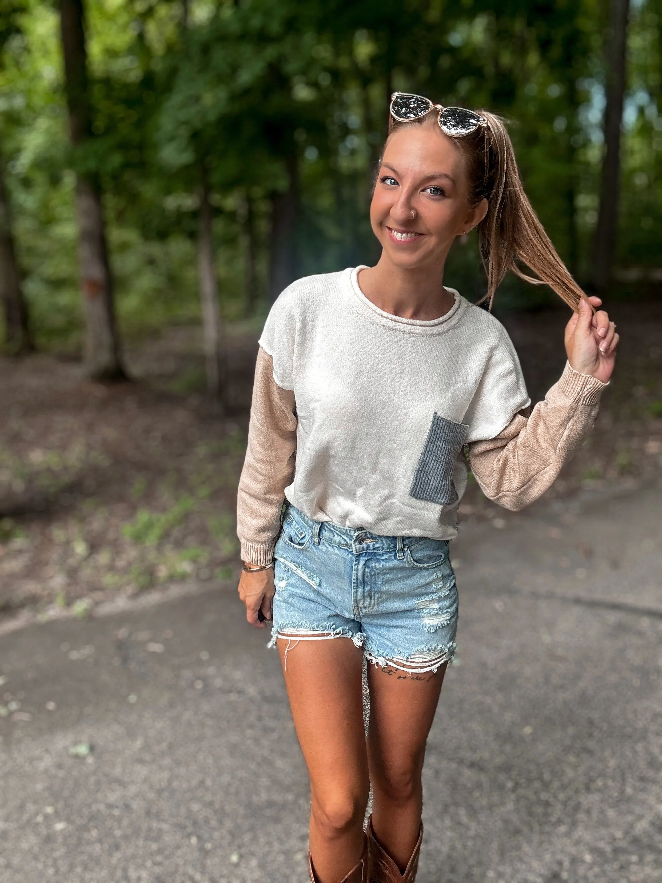 Sara’s Favorite High-Rise Full Coverage Denim Shorts