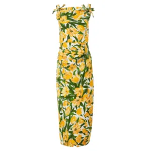 Thin Bow Strap Midi Dress