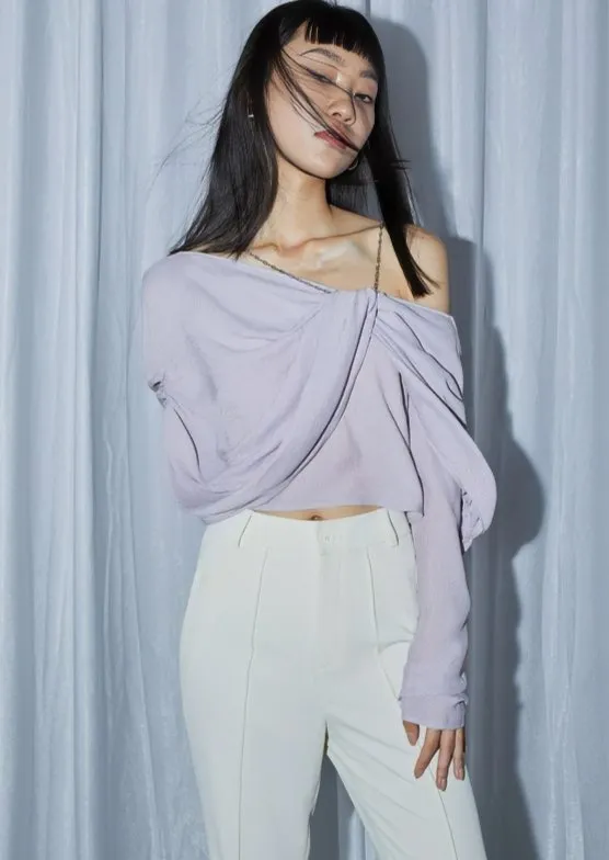 TWISTED SWING OFF SHOULDER TOPS