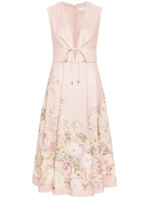 Waverly Plunge Midi Dress