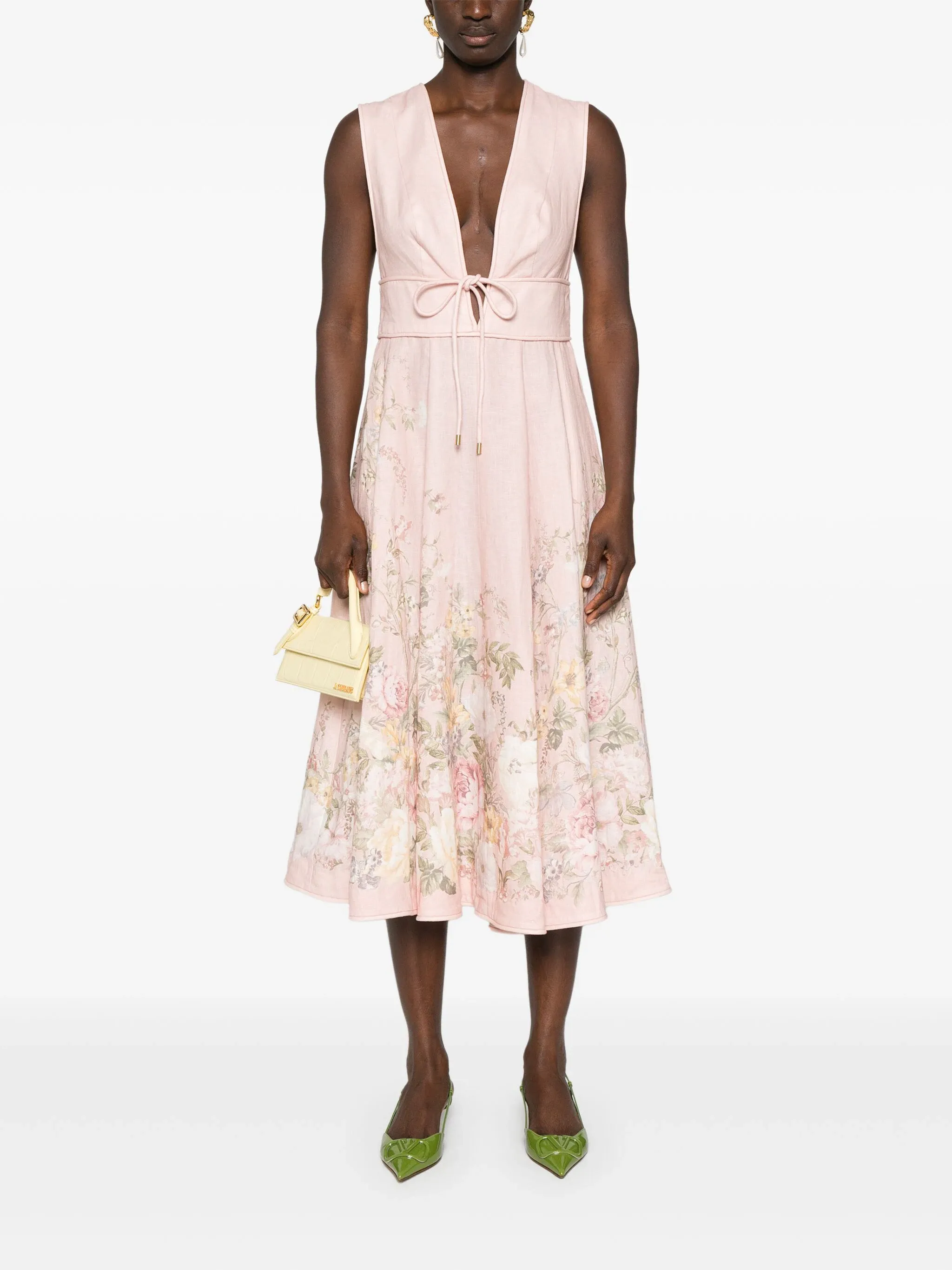 Waverly Plunge Midi Dress