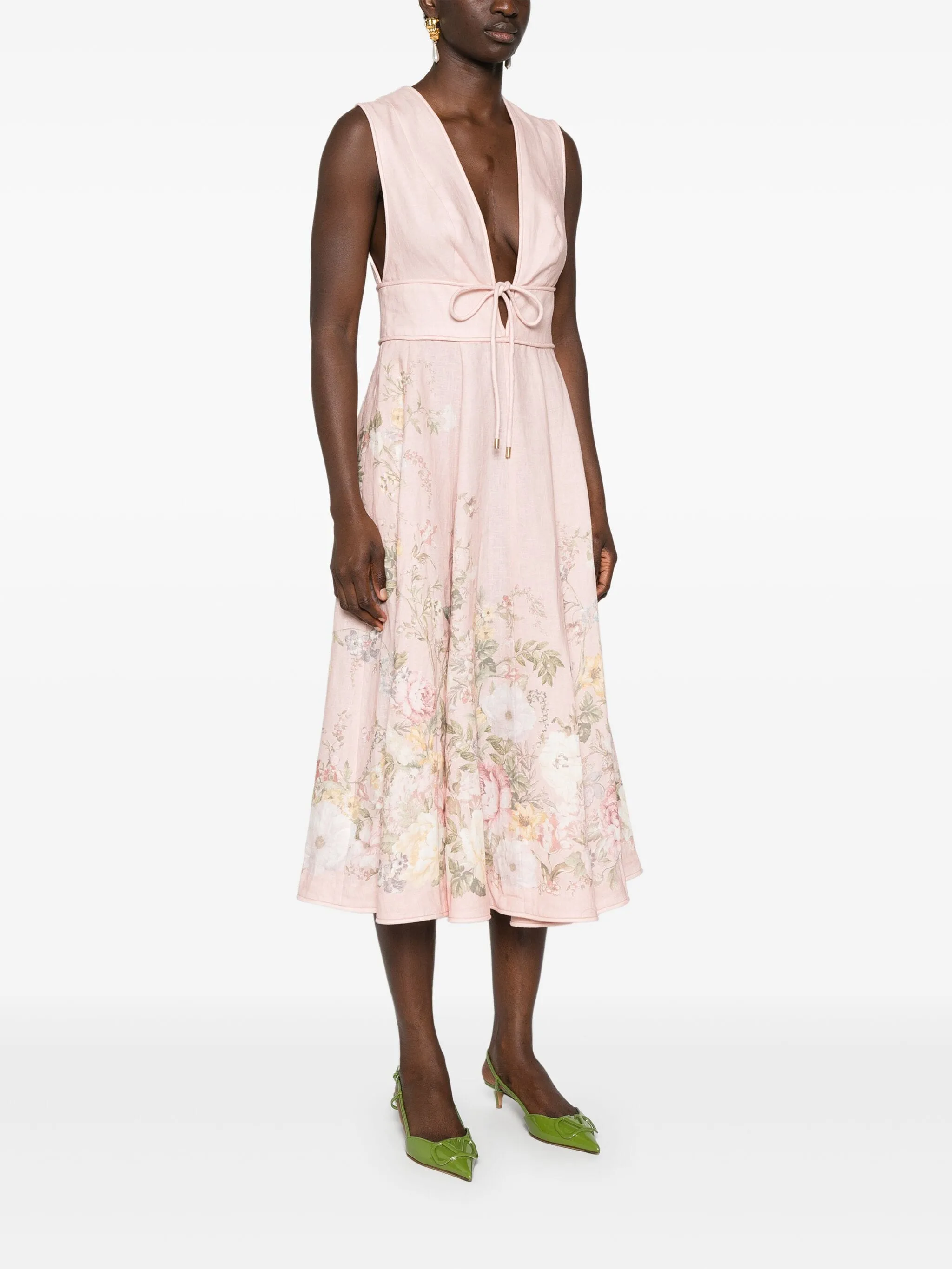 Waverly Plunge Midi Dress