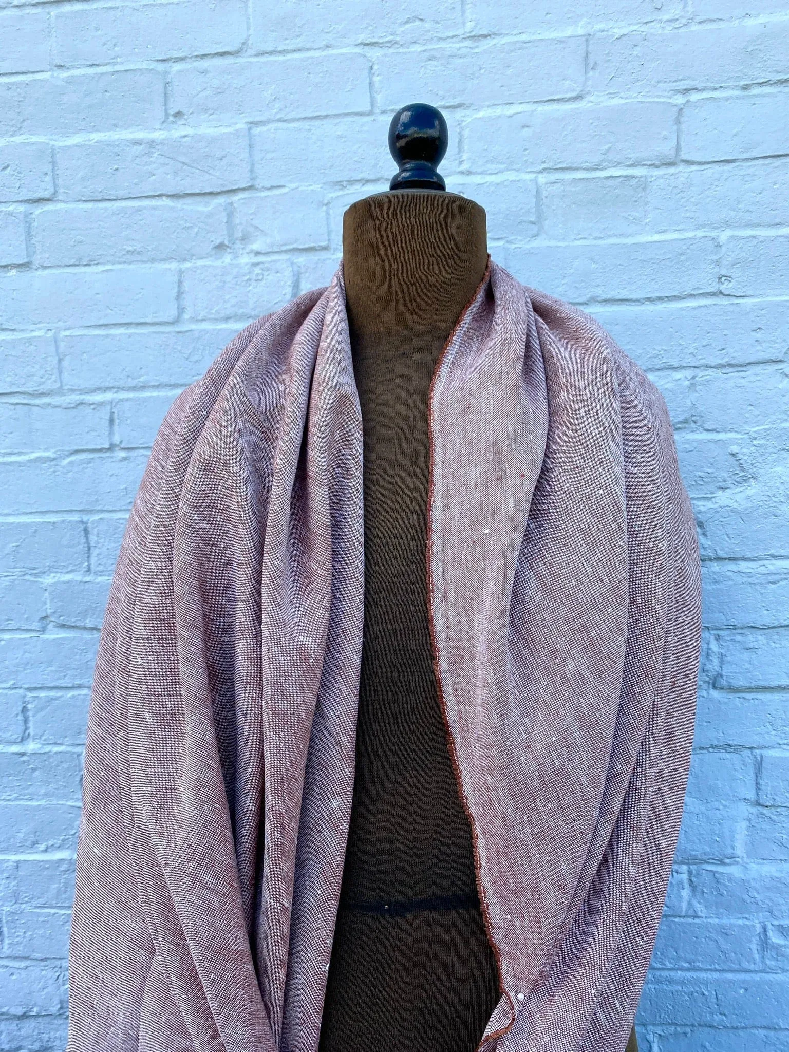 Yarn Dyed 100% Linen in Chestnut